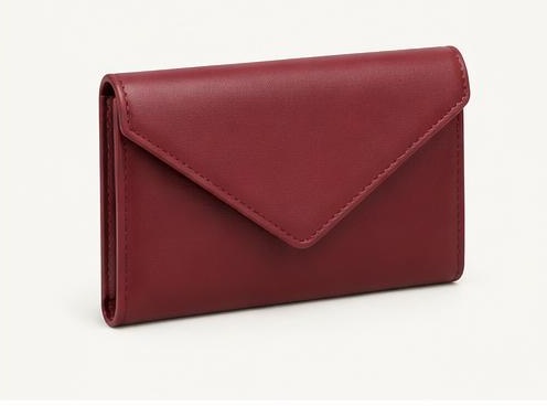 Burgundy Envelope Purse