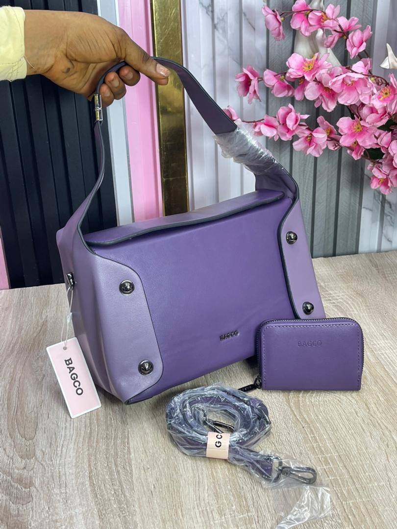 Lilac Contrast Shoulder Bag