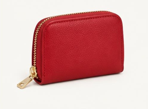 Red Zip Coin Purse