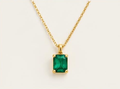 Green Pendant Necklace