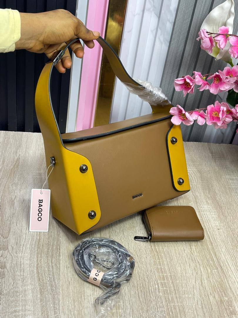 Mustard Contrast Shoulder Bag