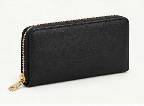 Black Zip-around Wallet