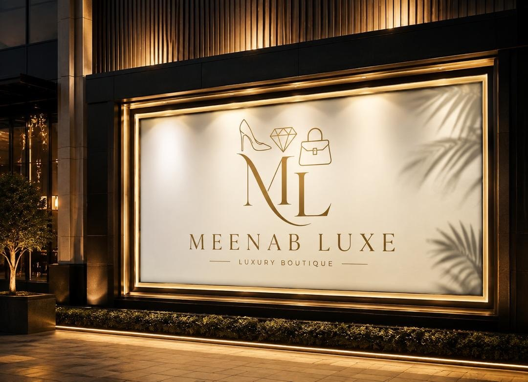 Meenab Luxe luxury boutique logo