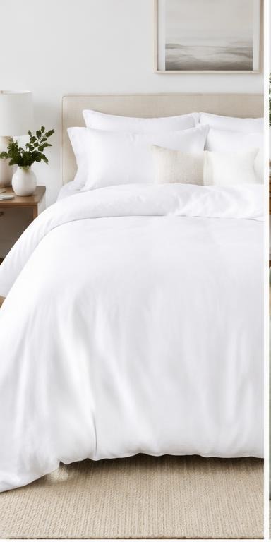 White bedding