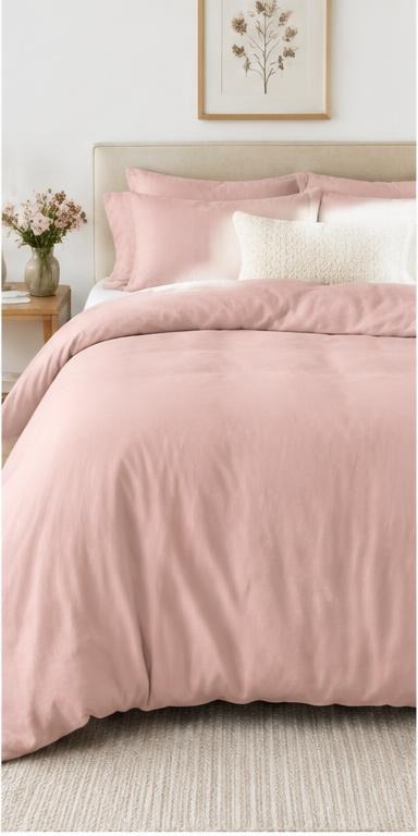 Blush bedding