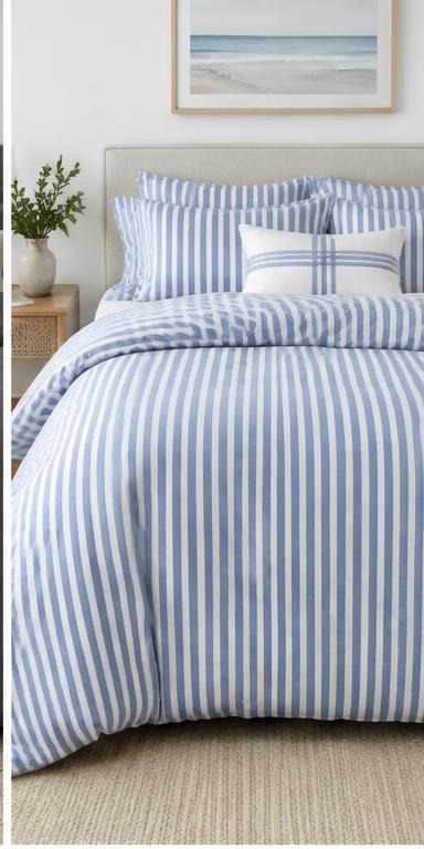 Striped bedding