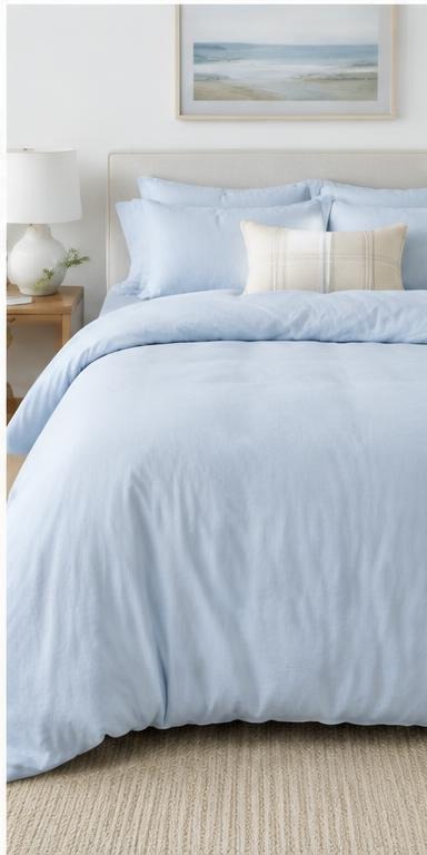 Blue bedding